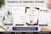 create custom printable digital designs and PDF files