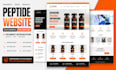 build research peptide website with woocommerce payment integration