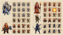 create 8bit 16bit pixel art character sprite sheet rpg game assets props objects