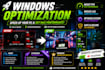 optimize and speed up your windows PC for gaming, remotely