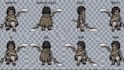 do pixel art sprite sheet and animation, pixel art character, pixel animation