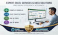 do a data entry excel sheet