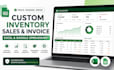 build custom inventory management invoice sales tracker excel google spreadsheet