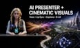 create a lip synced ai presenter video with voice and captions