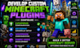 develop custom minecraft plugins, configure  luckperms,geysermc and viaversion