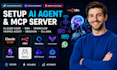 setup claude code ai agent mcp server n8n obsidian openclaw hermes agent ollama