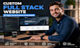 build custom full stack website development and web app