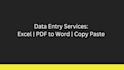 do data entry, copy paste, web research and canva design