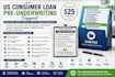 prepare, analyse, review and pre underwrite US consumer loan application