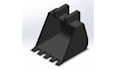 create professional jcb bucket 3d designs