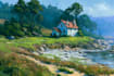 paint landscape in oil painting