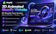 3d animated shopify website 3d shopify hero section spline animation threejs r3f