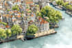 watercolor map illustration just for you