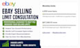 provide ebay selling limit consultation