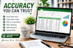 do accurate data entry, excel data entry, and copy paste