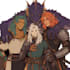 a dnd character art and dnd party, game fantasy