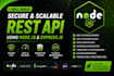 build a secure rest API using nodejs, express, and mongodb
