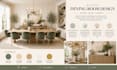 create an interior design mood board with shopping list