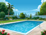 draw swimming pool site plan, pool design, permit set