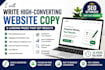 write SEO website copy and high converting landing pages