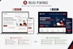 bug fix, website issue, technical errors, troubleshooting