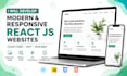 create a responsive react js frontend website
