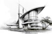 create architectural sketches for portfolios