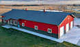 do barndominium floor plan, house plan blueprint, 3d rendering barndominium plan