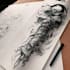 hand draw your amazing custom tattoo design