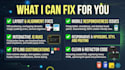 fix HTML, CSS, javascript, and react customize your website