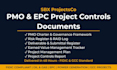 create your pmo charter, project controls plan, or epc deliverable register