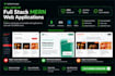 create a responsive mern stack website
