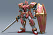 create anime inspired mecha character artwork