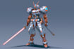 do mecha robot gundam illustration