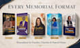 design funeral program, obituary program, celebration of life booklet