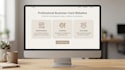 build a clean custom business card website