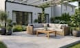 design backyard landscape, pergola pool rendering, patio 3d garden design render