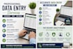 accurate data entry, copy paste, excel, and web research , first 2 project free