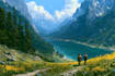 paint landscape in oil painting