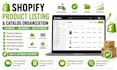 manage shopify product listings and store catalog