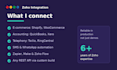 integrate zoho with third party apps via api and automation