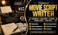 write movie script, screenplay film script tv series script and comedy script