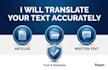 translate articles documents and written text