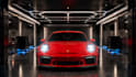 create a cinematic garage logo reveal video