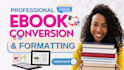 do ebook conversion, convert PDF to epub, KDP paperback, word to epub