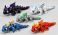 design custom flexi toy, articulated model stl for 3d printing