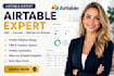 build airtable database, airtable automation, CRM, n8n ai, softr webapp expert