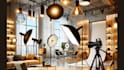 create stunning studio, podcast with realistic 3d rendering
