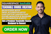 teachable course creation, teachable online course content, teachable website