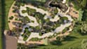 design 3d mini golf course, golf landscape, and indoor simulator setup